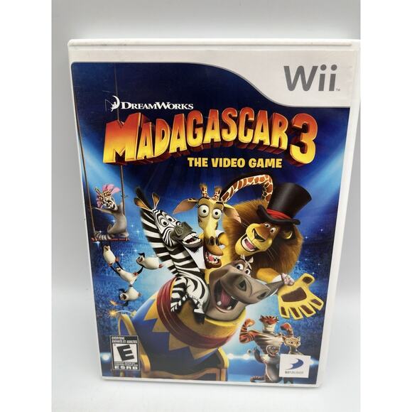 Madagascar 3: The Video Game (Nintendo Wii, 2012) Video Game Complete In Box - Picture 1 of 7
